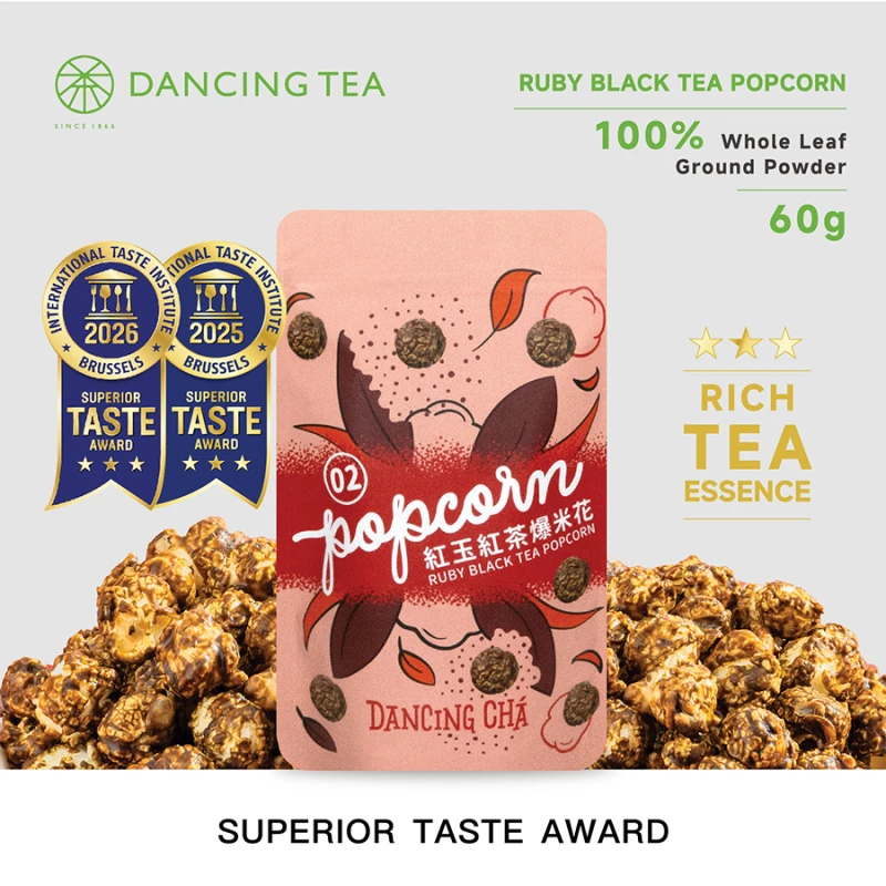 Ruby Black Tea Popcorn