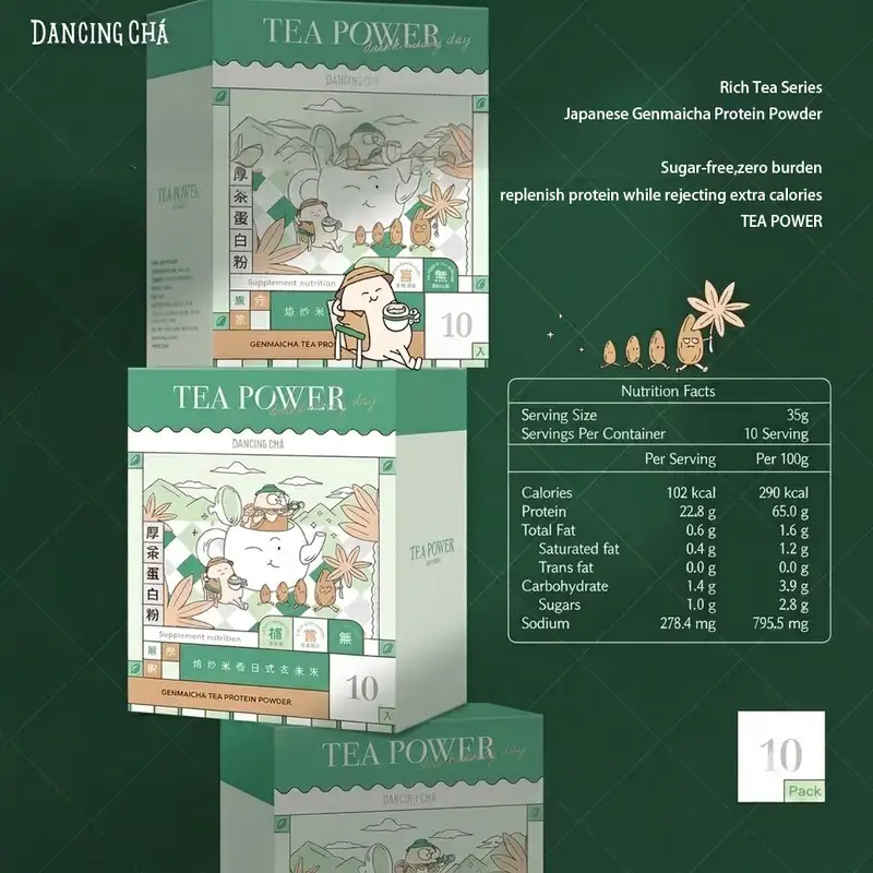 Genmaicha Protein Powder