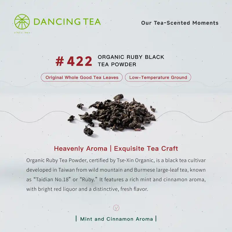 Organic Ruby Black Tea Powder