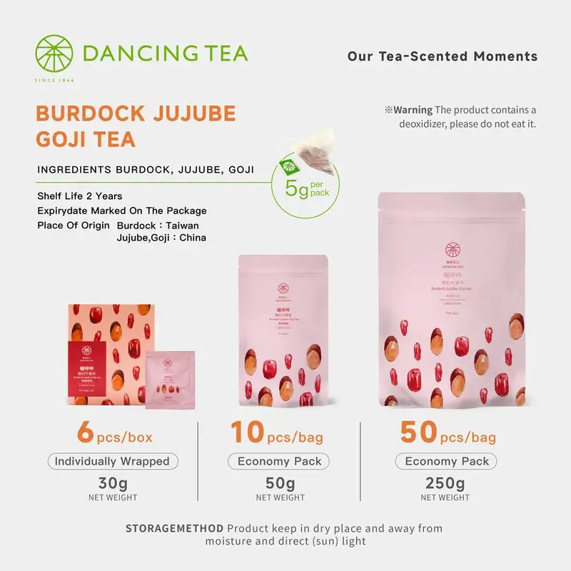 Burdock Jujube Goji Tea