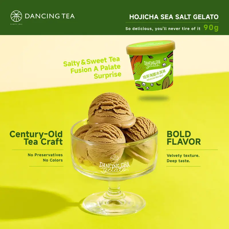 Hojicha Sea Salt Gelato